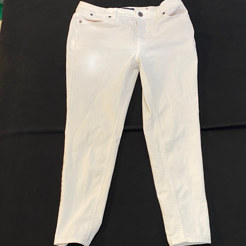 Talbots Cream Ankle Jeans
